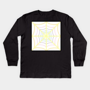 Pastel Spiderweb Kids Long Sleeve T-Shirt